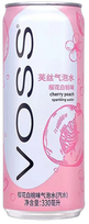 VOSS Sakura vyšnių persikų gazuotas vanduo 330ml