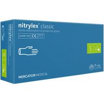 Mercator nitrylex® nitrilo pirštinės be pudros, mėlynos, S dydis 100vnt