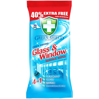 Green Shield Glass & Window Drėgnos servetėlės stiklams ir langams 70 vnt
