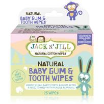 Jack N’ Jill Natural drėgnosios servetėlės dantų ir dantenų apsaugai 25 vnt.