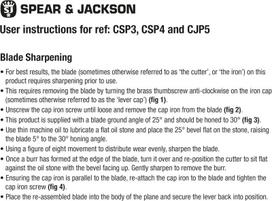 Keičiama plokštumos ašmenys "spear & Jackson Csp4"