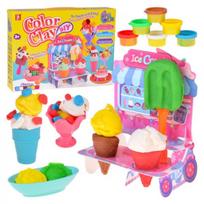 Sukurkite kūrybišką desertą! ICE CREAM SHOP modelinas + priedai ZA5711