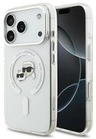 Dėklas Karl Lagerfeld IML K&CH Heads Metal Frame MagSafe Apple iPhone 17 Pro Max