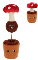 KEEL TOYS pliušinis gėlių vazonėlis Surprise Mushroom, 25 cm,