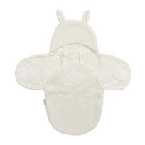 Meyco Baby Teddy automobilinės kėdutės vokelis kūdikiui Rabbit Natural