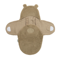 Meyco Baby Teddy automobilinės kėdutės vokelis kūdikiui Bear Warm Brown