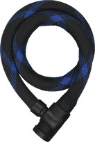 ABUS IVERA STEEL-O-FLEX 7200/110 + RBU / Black-Blue / trosinė spyna su laikikliu