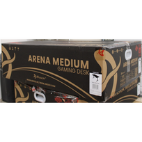 IŠPARDAVIMAS. | Arozzi | Gaming Desk | Arena Medium | Black | PAŽEISTA PAKUOTĖ, SUBRĖŽTAS PARTS AND TABLE TOP | 24 month(s) | ARENA-PURE-BLACKSO