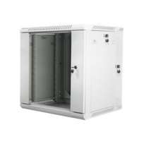 Lanberg | Rack cabinet 19" double-section wall-mount 12U/600x600 (flat pack) | WF02-6612-10S | Grey