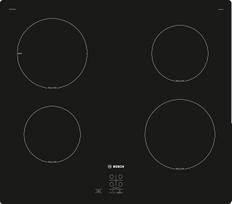 Bosch Serie 2 PUG61RAA5E hob Black Built-in 60 cm Zone induction hob 4 zone(s)