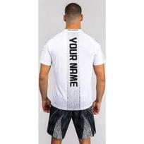 Vyriški UFC Zenith by Venum Authentic Fight Night marškinėliai, balti, personalizuoti