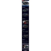 Konstruktorius sportinis automobilis, juodas, 405 dalys