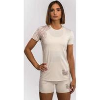 Venum Serpenti Dry-Tech moteriški marškinėliai, dramblio kaulo / bordo