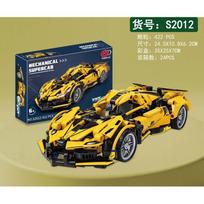 Konstruktorius sportinis automobilis, geltonas, 422 detalės