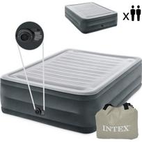Dvigulis pripučiamas čiužinys su automatine pompa, 203x152 cm, INTEX