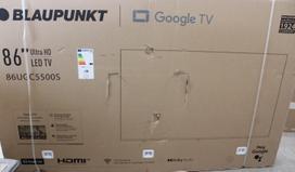 Blaupunkt 86UGC5500S 86" (218 cm) 4K Ultra HD LED Google TV |  Blaupunkt LED TV | 86UGC5500S | 86 | Smart TV | Google TV | UHD | Black | DAMAGED PACKAGING