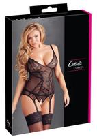 Cottelli curves Cami Suspender 4XL Plius dydžio seksuali apranga
