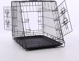 Nordic Paws - Sloping Wire cage black - S  63x44x50,5cm - (540058529239)