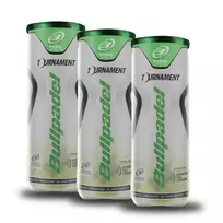 3X Bullpadel Tournament Pro Padelio Kamuoliukai