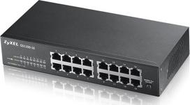 Zyxel GS1100-16 Unmanaged Gigabit Ethernet (10/100/1000) Black