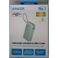 SALE OUT. | Anker 545 Nano Power Bank | A1259G61 | 10000 mAh | Green | DAMAGED PACKAGING, DEMO