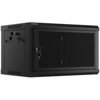 Lanberg Rack spinta 19" sienos montuojama 6U WF01-6406-23B, 600x450mm, juoda, aukštis 6U, aukštos kokybės plienas