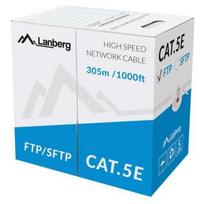 Lanberg kabelis FTP Cat.5E CU LCF5-11CU-0305-S, 305 m, varis, F/UTP, LAN, pilkas