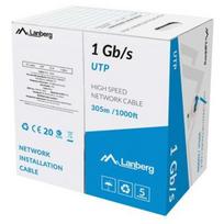 Lanberg LAN kabelis UTP LCU6-10CC-0305-B, 1GB/s, 305m, CCA, mėlynas, U/UTP