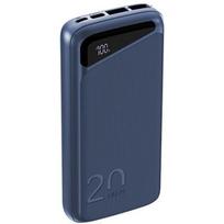 Navitel Power Bank PWR20 MX Blue, 20000mAh, 3.7V, 74Wh, 2 USB-A prievadai, dvipusis USB-C prievadas