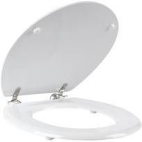 Beldray Rievotas tualeto sėdynė LA033758WFPEU7, 360x429mm, balta, nerūdijančio plieno vyriai, drėgmei atspari