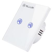 Tellur Smart WiFi jungiklis TLL331491, 2 prievadai, 1800W, 10A, AC 100-240V, 2,4 GHz, IEEE 802.11b/g/n, WEP, WPA/WPA2