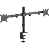Sbox Monitorių laikiklis LCD-352/2-2, 2, 75x75, 100x100, 9kg, 17 colių, 32 colių, +45°/-45°, +90°/-90°, +180°/-180°, 407mm, juoda