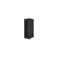 Lanberg | Rack cabinet 19" free-standing 27U/800x1000 (flat pack) with glass door, LCD | FF01-8027-23BL | Black