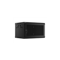Lanberg | Rack cabinet 19" wall-mount 6U/600x450 with perforated door (flat pack) | WF01-6406-23B | Black