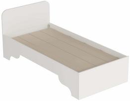Lova viengulė Kalune Design Luses, 90 x 190 cm, balta sp., be čiužinio