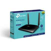 TP-LINK | 4G LTE Router | Archer MR200 | 802.11ac | 300+433Mbit/s | 10/100Mbit/s | 3 x Ethernet LAN (RJ-45) ports | Mesh Support: No | MU-MIMO: No | 4G | Antenna type: 2x Detachable antennas