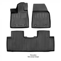 Guminiai 3D kilimėliai PEUGEOT e-3008 (Electric) 2024→ (Juodos spalvos)