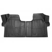 Guminiai 3D kilimėliai VOLKSWAGEN Transporter (T7) (1+1 vietų) 2022→ (Priekiniai, Juodos spalvos)