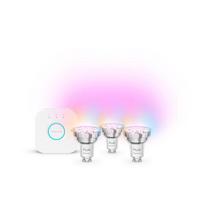 PHILIPS Hue E WCA 345lm | GU10, 3 pieces + Hue Bridge