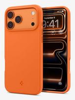 Spigen Silicone Fit (Mag Fit) mobile phone case, 17.5 cm (6.9 inches), Orange cover