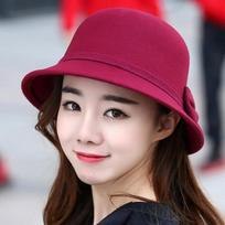 Skrybėlė Moteriška pavasario ir rudens mada Fedora Hat Elegantiška retro britiška skrybėlė su dideliais kraštais one size