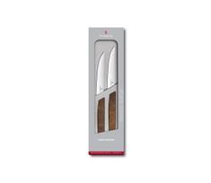 Victorinox - SWISS MODERN steiko peilių rinkinys, 12 cm, 2 vnt., riešutmedis