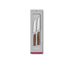 Victorinox - SWISS MODERN steiko peilių rinkinys, 12 cm, 2 vnt., su riešutmedžio rankenomis