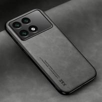 Prabangus PU odinis dėklas, skirtas Xiaomi Poco X6 Pro Cover Magnetinis automobilio laikiklis, silikoninis apsauginis telefono dėklas, skirtas Poco X5 X4 Pro 5G For Poco X6
