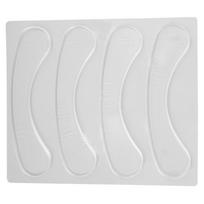 4pcs Silicone Lip Anti Wrinkle Patch Reusable Transparent Skin Wrinkle Smoothing Patch white