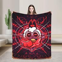 Žaidimas Cult of The Lamb Antklodė Minkštas raštas Pliušinė pledinė antklodė Studentams Namų dekoras Flanelinis paklodė Lovos uždangalas 75x100cm (30x40inch)