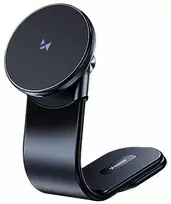 „Wozinsky“ automobilinis laikiklis „Wozinsky WCZ2Y2S“ su magnetiniu 15 W „MagSafe“ indukciniu įkrovikliu, skirtas montuoti ant automobilio prietaisų skydelio – juodos spalvos