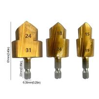 3pcs PPR Lifting , Stepped Drill Bit, Hexagon Shank Water Pipe Connection Tool 20/25/32mm,full Open Process