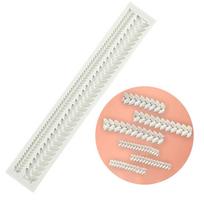 Wheat Braid Knitted Shape Chocolate Candy Sugar Craft Paste Mold Silicone Soap Mold Household Candle Molds DIY Handmade 1 white