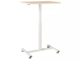 Reguliuojamas nešiojamojo kompiuterio stalas ACADEMIA šviesiai rudas/ baltas 65 cm 48 cm